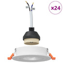Spotlight 24 pcs Hvid 9 x 9 x 2 cm Aluminium