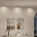 Spotlight 24 pcs Sort 9 x 9 x 2 cm Aluminium