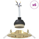 Spotlight 6 pcs Guld 9 x 9 x 2.5 cm Metal