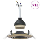 Spotlight 12 pcs Messing 9 x 9 x 2.5 cm Metal