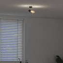 Loftsspot med spotlights Sort 6,5 x 6 x 11,5 cm Metal