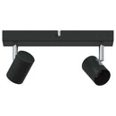 Loftsspot med spotlights Sort 26 x 6,5 x 11,5 cm Metal
