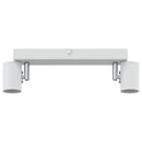 Loftsspot med spotlights Hvid 26 x 6,5 x 11,5 cm Metal