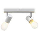 Loftsspot med spotlights Hvid 26 x 6,5 x 11,5 cm Metal