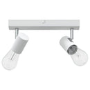 Loftsspot med spotlights Hvid 26 x 6,5 x 11,5 cm Metal