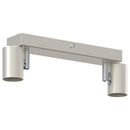 Loftsspot med spotlights Nikkel 26 x 6,5 x 11,5 cm Metal