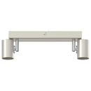 Loftsspot med spotlights Nikkel 26 x 6,5 x 11,5 cm Metal
