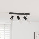Loftsspot med spotlights Sort 38 x 6,5 x 11,5 cm Metal