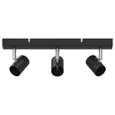 Loftsspot med spotlights Sort 38 x 6,5 x 11,5 cm Metal