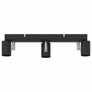 Loftsspot med spotlights Sort 38 x 6,5 x 11,5 cm Metal