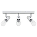 Loftsspot med spotlights Hvid 38 x 6,5 x 11,5 cm Metal