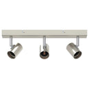 Loftsspot med spotlights Nikkel 38 x 6,5 x 11,5 cm Metal