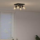 Loftsspot med spotlights Sort 26,5 x 26 x 11,5 cm Metal