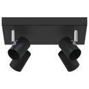 Loftsspot med spotlights Sort 26,5 x 26 x 11,5 cm Metal