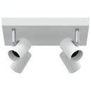 Loftsspot med spotlights Hvid 26,5 x 26 x 11,5 cm Metal