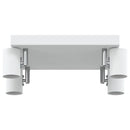 Loftsspot med spotlights Hvid 26,5 x 26 x 11,5 cm Metal