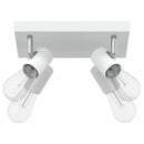 Loftsspot med spotlights Hvid 26,5 x 26 x 11,5 cm Metal