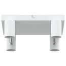 Loftsspot med spotlights Hvid 26,5 x 26 x 11,5 cm Metal
