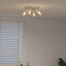Loftsspot med spotlights Nikkel 26,5 x 26 x 11,5 cm Metal