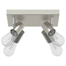 Loftsspot med spotlights Nikkel 26,5 x 26 x 11,5 cm Metal