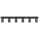 Loftsspot med spotlights Sort 73 x 6,5 x 11,5 cm Metal