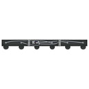 Loftsspot med spotlights Sort 73 x 6,5 x 11,5 cm Metal