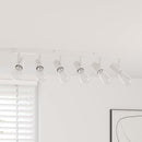Loftsspot med spotlights Hvid 73 x 6,5 x 11,5 cm Metal