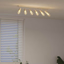 Loftsspot med spotlights Nikkel 73 x 6,5 x 11,5 cm Metal