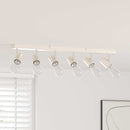 Loftsspot med spotlights Nikkel 73 x 6,5 x 11,5 cm Metal