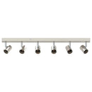 Loftsspot med spotlights Nikkel 73 x 6,5 x 11,5 cm Metal