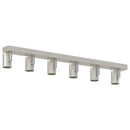 Loftsspot med spotlights Nikkel 73 x 6,5 x 11,5 cm Metal