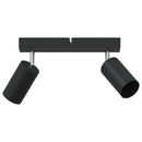 Loftsspot med spotlights Sort 26 x 6 x 16 cm Metal