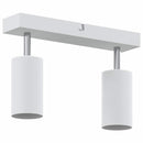 Loftsspot med spotlights Hvid 26 x 6 x 16 cm Metal