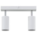 Loftsspot med spotlights Hvid 26 x 6 x 16 cm Metal