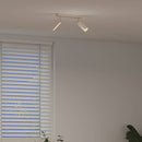 Loftsspot med spotlights Nikkel 26 x 6 x 16 cm Metal