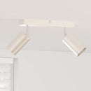Loftsspot med spotlights Nikkel 26 x 6 x 16 cm Metal