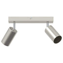 Loftsspot med spotlights Nikkel 26 x 6 x 16 cm Metal