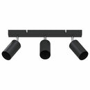 Loftsspot med spotlights Sort 38 x 6 x 16 cm Metal