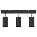 Loftsspot med spotlights Sort 38 x 6 x 16 cm Metal