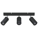 Loftsspot med spotlights Sort 38 x 6 x 16 cm Metal