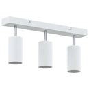Loftsspot med spotlights Hvid 38 x 6 x 16 cm Metal