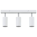 Loftsspot med spotlights Hvid 38 x 6 x 16 cm Metal