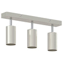Loftsspot med spotlights Nikkel 38 x 6 x 16 cm Metal