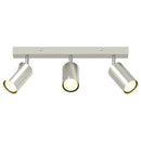 Loftsspot med spotlights Nikkel 38 x 6 x 16 cm Metal