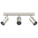 Loftsspot med spotlights Nikkel 38 x 6 x 16 cm Metal