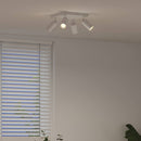 Loftsspot med spotlights Hvid 26 x 26 x 16 cm Metal