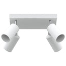 Loftsspot med spotlights Hvid 26 x 26 x 16 cm Metal