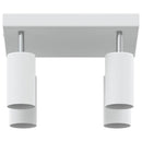 Loftsspot med spotlights Hvid 26 x 26 x 16 cm Metal