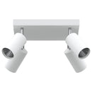 Loftsspot med spotlights Hvid 26 x 26 x 16 cm Metal