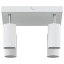 Loftsspot med spotlights Hvid 26 x 26 x 16 cm Metal
